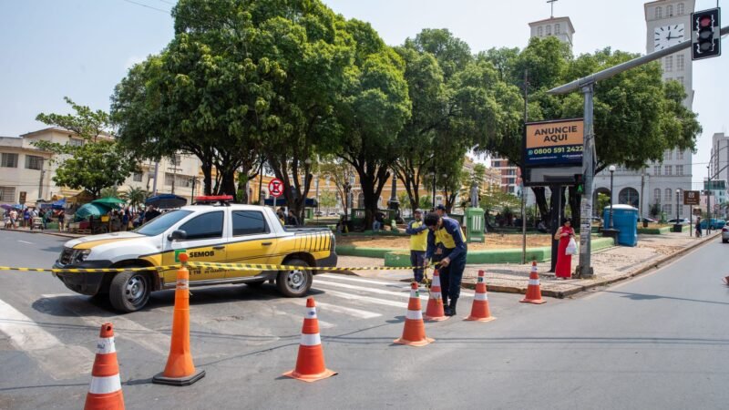 Rua 13 de Junho será interditada neste fim de semana para obras