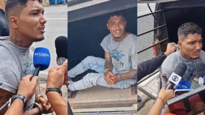 Chorando, suspeito de matar a irmã em Cuiabá nega crime e diz que encontrou jovem já morta