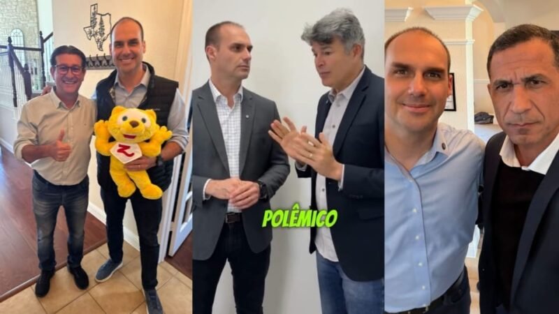 Deputados visitam Eduardo Bolsonaro nos EUA e discutem taxação de produtos brasileiros