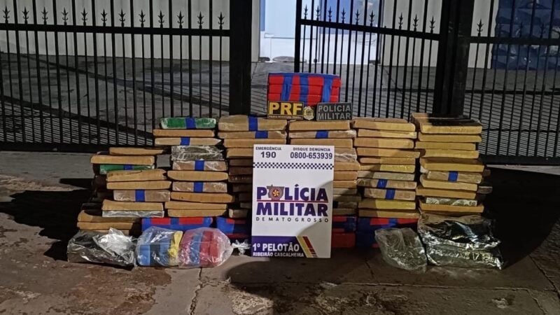 Traficantes são presos em flagrante com 335 quilos de drogas durante abordagem