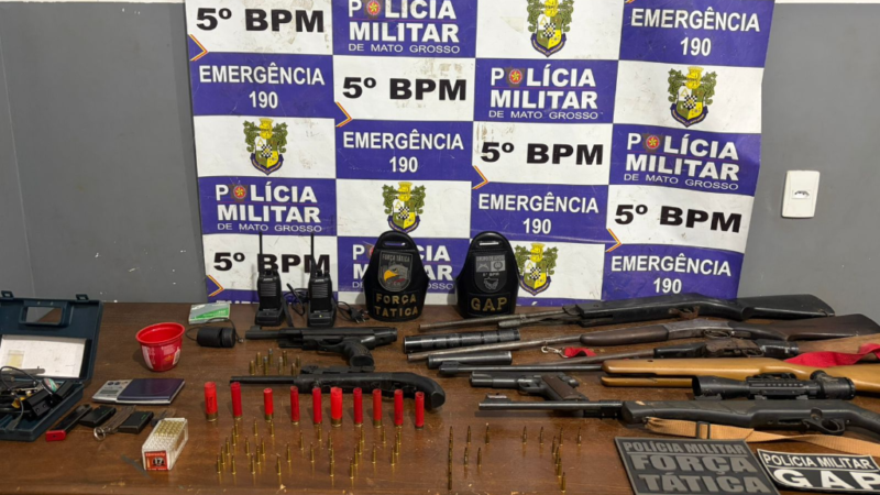 Faccionado que atuava como armeiro de sitiantes é preso com arsenal e munições em zona rural