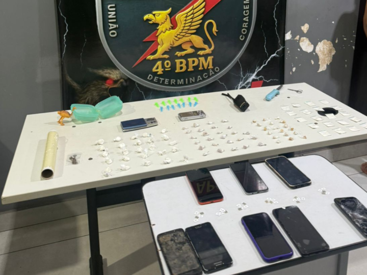 Polícia Militar prende quatro pessoas por tráfico e “golpes da OLX” em Várzea Grande