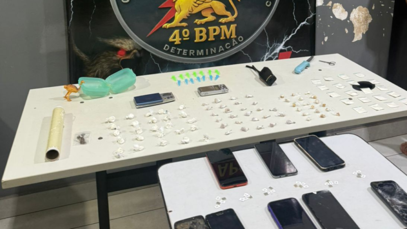 Polícia Militar prende quatro pessoas por tráfico e “golpes da OLX” em Várzea Grande