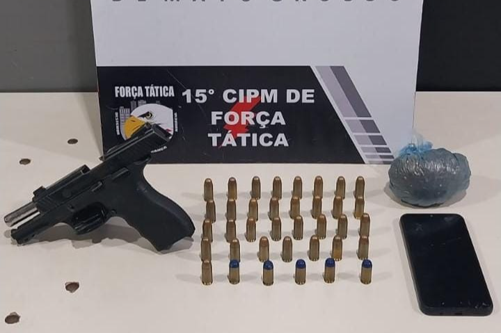 Bandidos são presos com arma quando se preparavam para matar rival a mando de facção