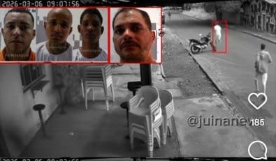 Vídeo mostra presos correndo pela rua de madrugada após fuga de cadeia pública em Mato Grosso