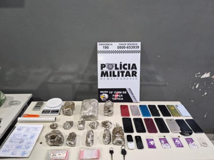 Traficante é preso pela Força Tática com porções  de maconha em Várzea Grande