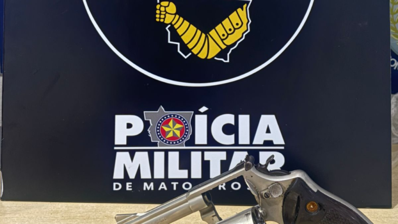 Homem é preso em flagrante pela PM após atirar em ex-genro durante discussão