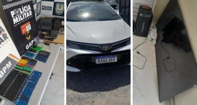 Oficial de Justiça vai apreender carro e PM descobre central de golpes; cinco suspeitos são presos