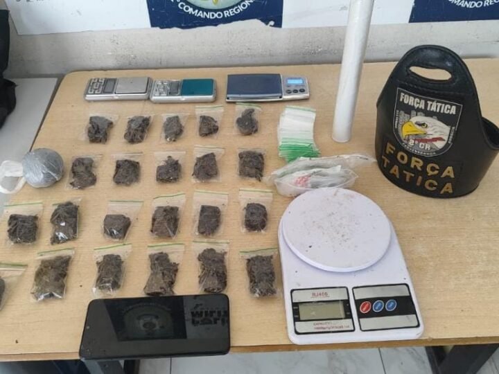 Força Tática prende faccionado em flagrante por tráfico de drogas em Cuiabá