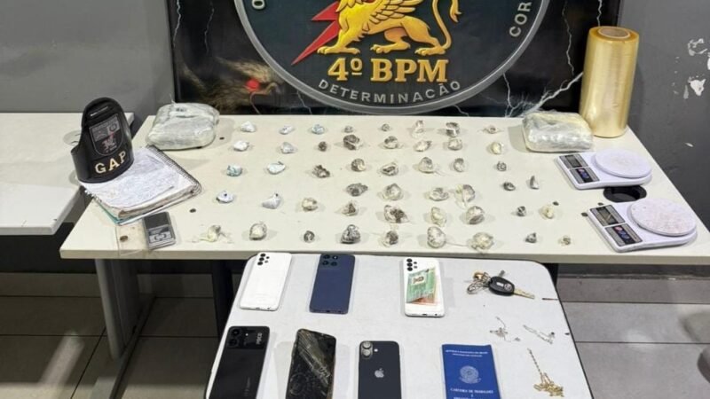 Polícia Militar recupera veículo roubado em Minas Gerais e prende quadrilha por tráfico