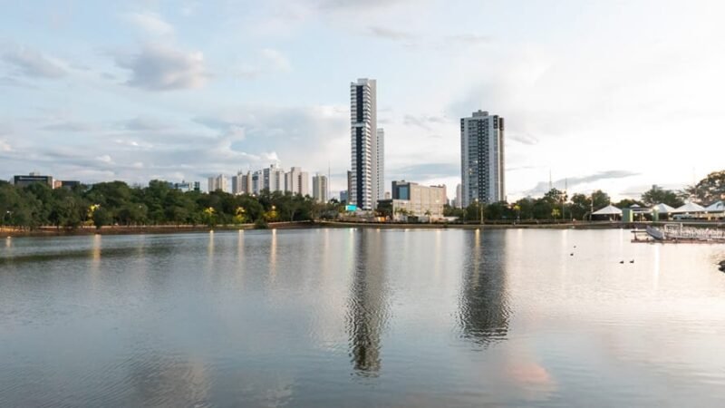 Avenida ao lado do Parque das Águas é bloqueada para festa dos 307 anos de Cuiabá