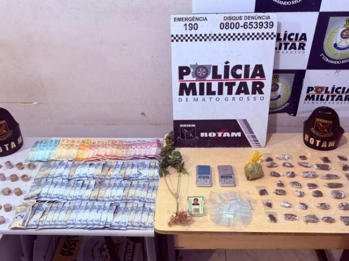 Polícia Militar prende cinco pessoas por tráfico de drogas em bairros de Cuiabá
