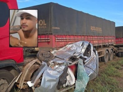 Jovem de 26 anos é identificado como vítima de grave acidente entre Ônix e carreta na MT-010