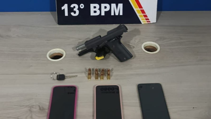 Polícia Militar prende dupla e impede execução de faccionado rival
