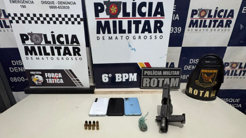 Homem é executado a tiros em bar e dois faccionados são presos em flagrante pela PM