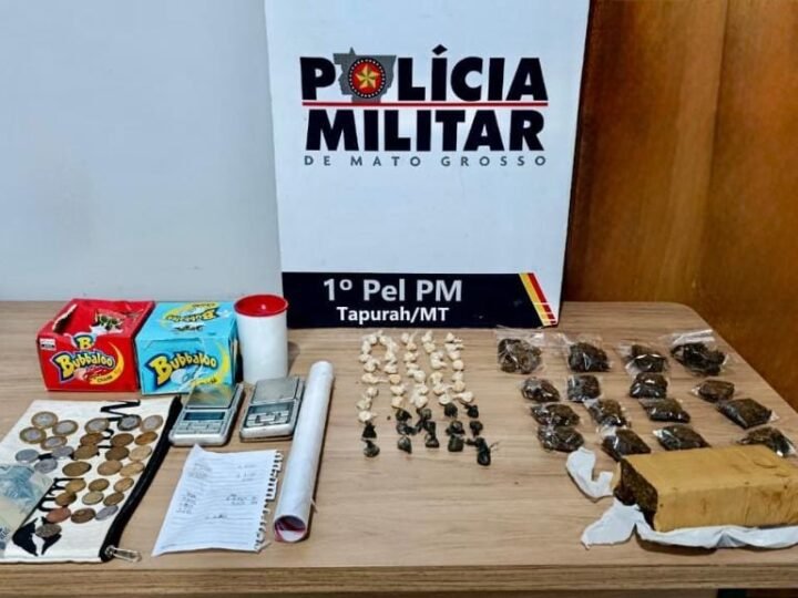 Polícia Militar prende mulher e apreende adolescente por tráfico de drogas