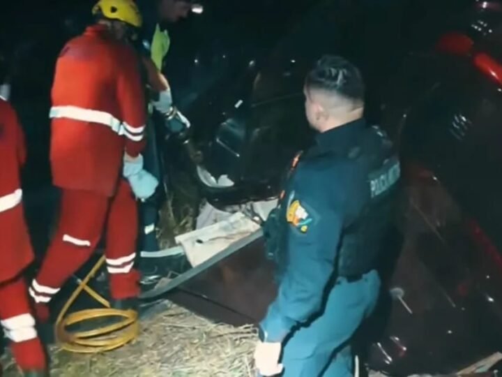 Casal morre preso às ferragens após batida entre carro e caminhão na rodovia MT-010