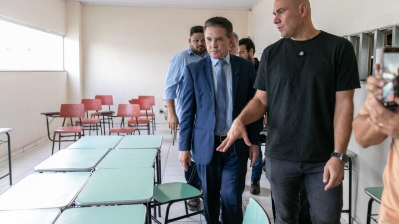 Prefeito e presidente do TCE vistoriam novo espaço para crianças de creche