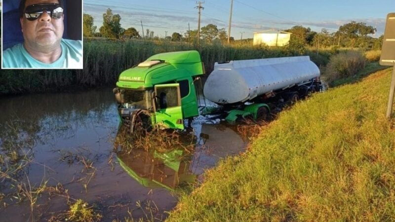 Caminhoneiro morre após ser arremessado de cabine em acidente na BR-364