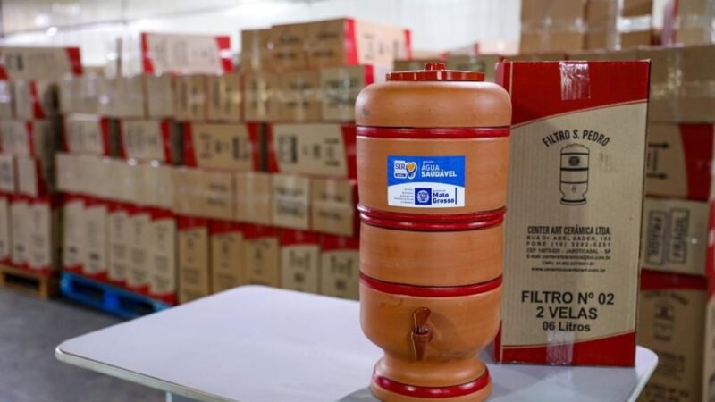 MT entrega 2,5 mil filtros de barro para Cuiabá e conclui distribuição aos municipios