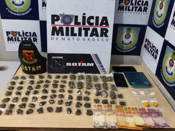Rotam apreende três menores com dezenas de porções de drogas na avenida Beira Rio