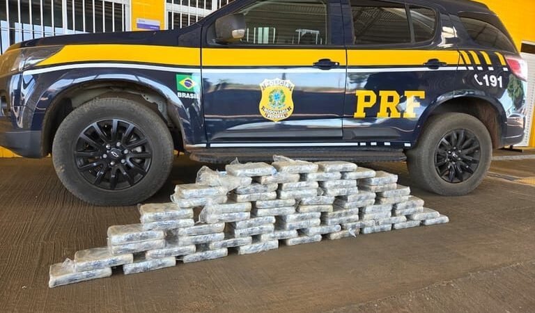 PRF flagra 60 tabletes de supermaconha escondidos em carga de madeira em MT