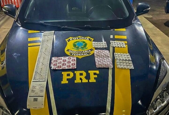Motorista é flagrado pela PRF com cartelas de ‘rebite’ durante fiscalização na BR-174 em MT