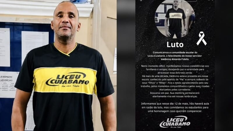 Liceu Cuiabano decreta luto e suspende aulas após morte de servidor em ação da PM