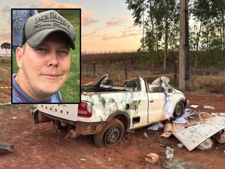 Motorista morre após Saveiro sair da pista e capotar em rodovia de Mato Grosso