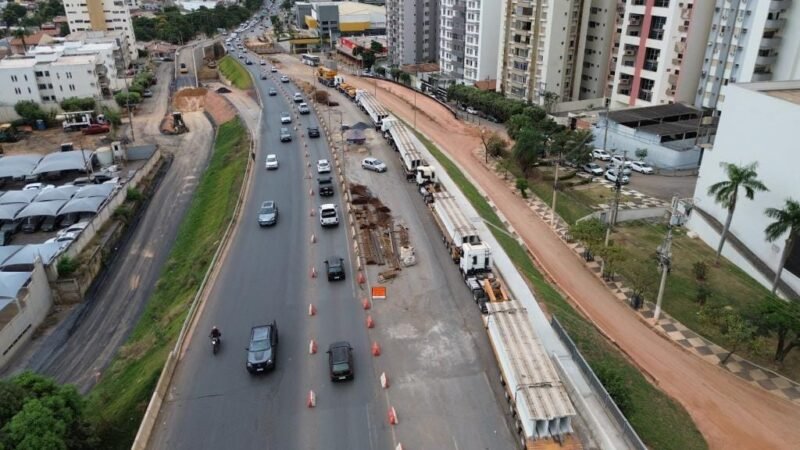 Trânsito será interrompido neste fim de semana para lançamento de vigas de viaduto na capital