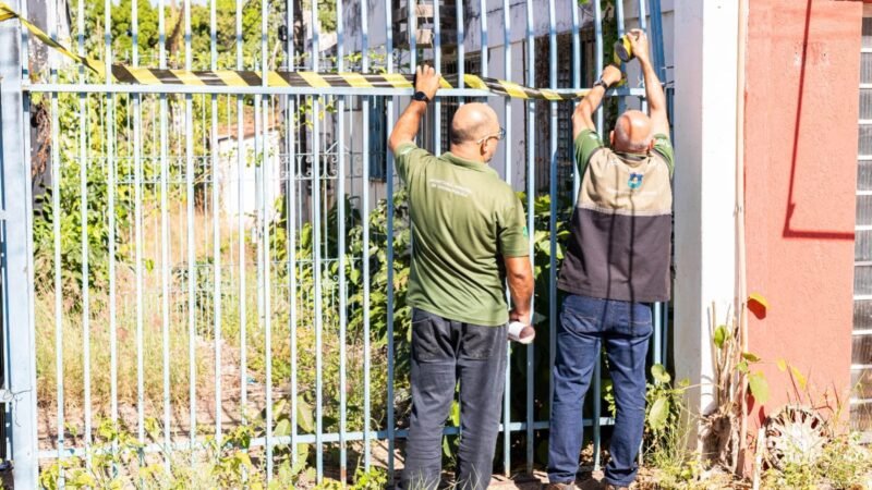Condomínio abandonado é interditado por riscos à saúde pública em Cuiabá