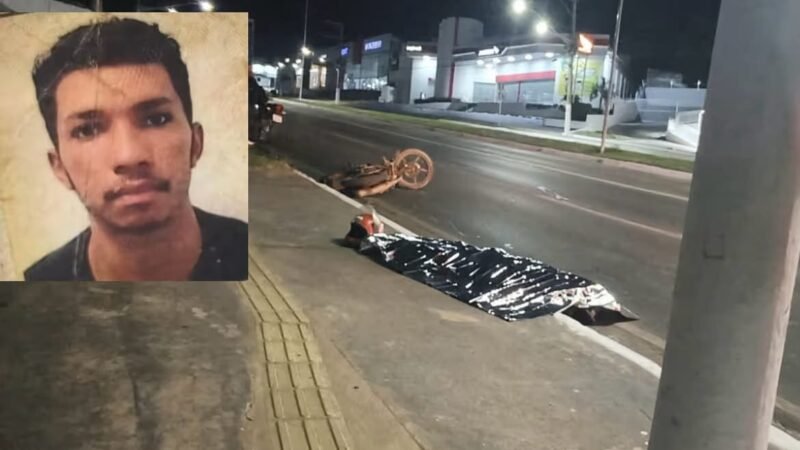 Motociclista morre após bater em poste na Avenida da FEB, em Várzea Grande