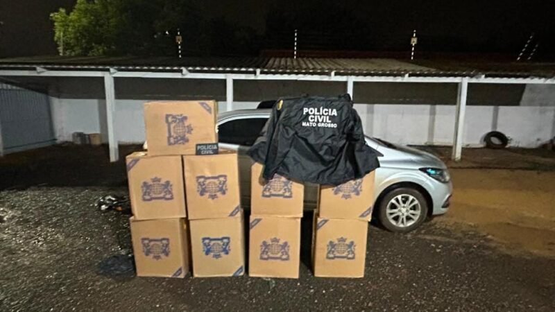 Polícia Civil prende mulher com 495 caixas de cigarros contrabandeados