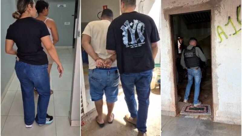Casal de Cuiabá é preso por comandar tráfico e ‘salves’ praticados por facção criminosa