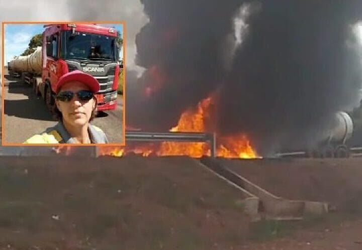 Motorista de caminhão que morreu carbonizada em explosão em VG tinha 45 anos