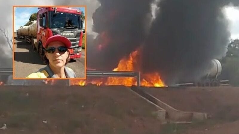 Motorista de caminhão que morreu carbonizada em explosão em VG tinha 45 anos