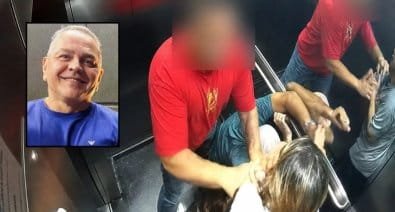 Policial civil aposentado espanca idoso dentro de elevador de condomínio em Cuiabá; vídeo