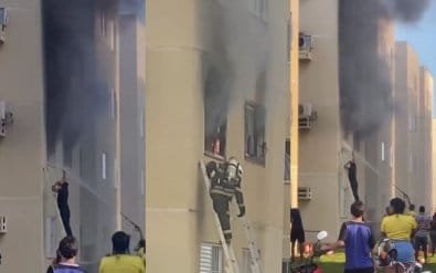 Incêndio começou em quarto e se espalhou por apartamento de condomínio em Várzea Grande