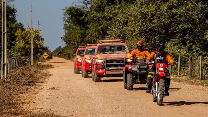 Corpo de Bombeiros envia equipes para áreas vulneráveis a incêndios florestais
