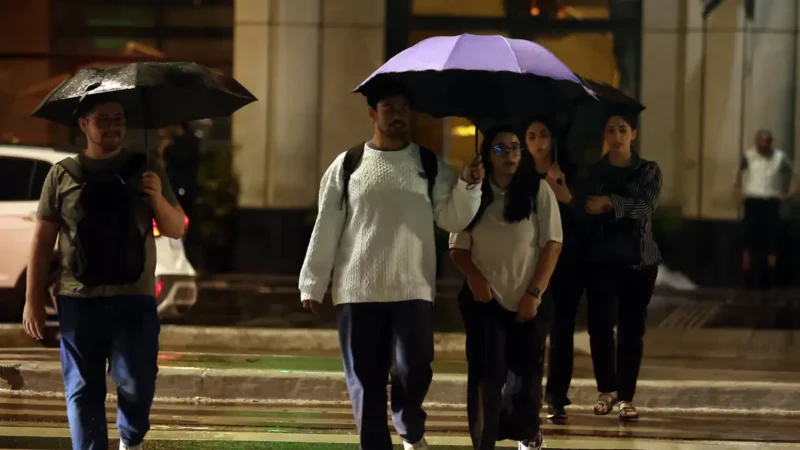 Chuvas voltam à Região Sul com possibilidade de queda de granizo