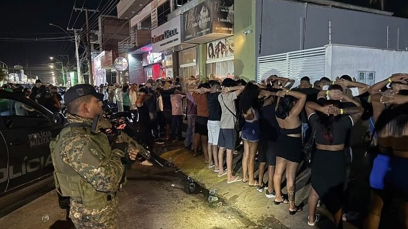 Polícia Militar fecha festa em tabacaria regada a álcool, drogas e presença de menores em MT