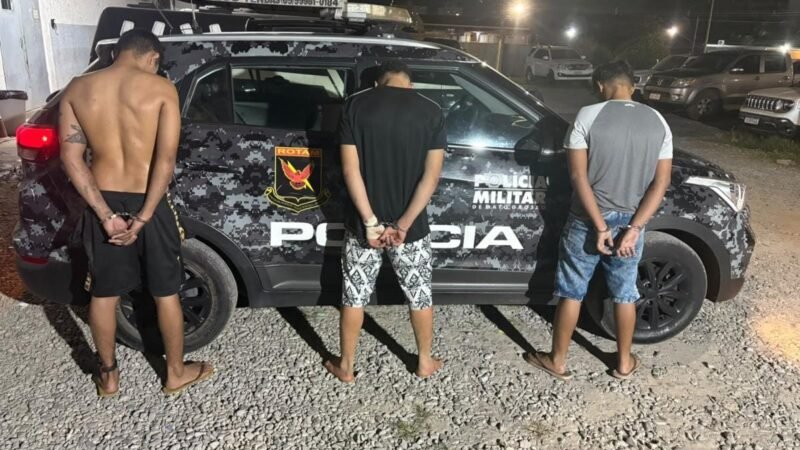 Rotam prende três suspeitos por tráfico de drogas e apreende 70 porções de maconha em Cuiabá