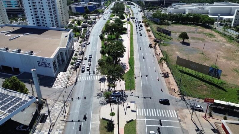Obras do modal BRT avançam e chegam a 14 km concluídas entre Cuiabá e Várzea Grande