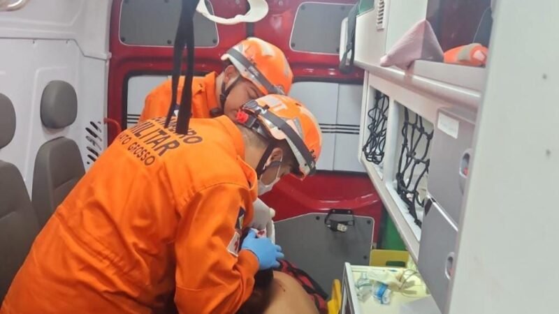 Corpo de Bombeiros socorre pré-adolescente de 11 anos atingido por coice de cavalo