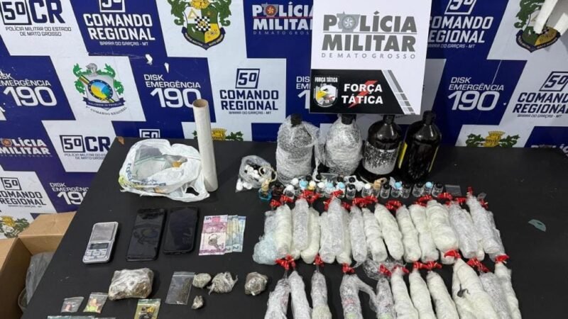 PM desarticula laboratório de drogas sintéticas e prende quadrilha por tráfico em MT