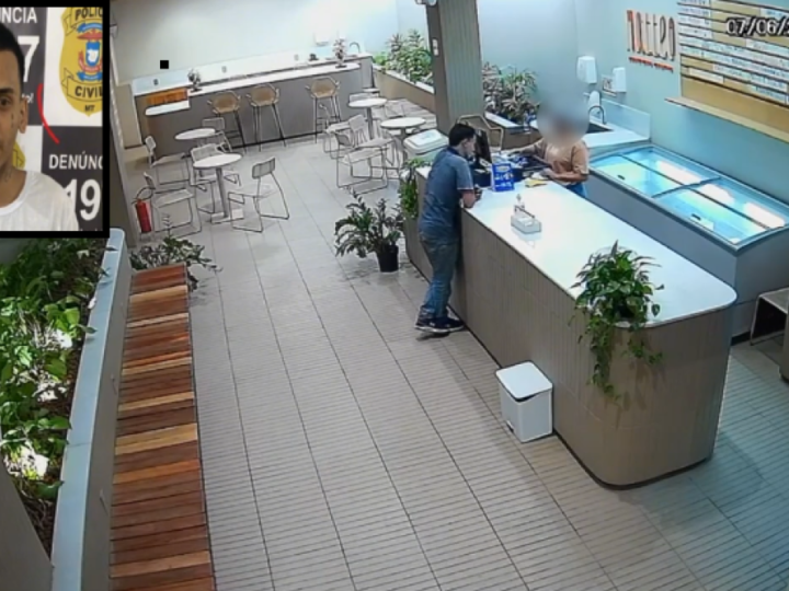 PC cumpre mandado na PCE contra suspeito de assaltar sorveteria em shopping center