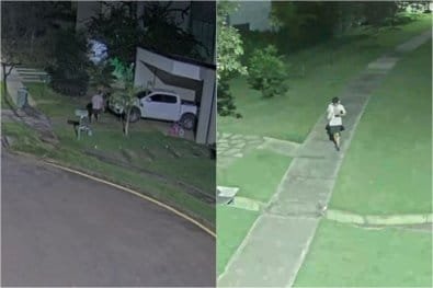 Vídeos mostram jovem invadindo e furtando casas no Belvedere em Cuiabá