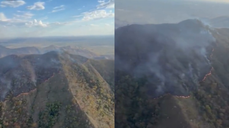 Incêndio atinge reserva em Chapada dos Guimarães; estado registra 31 focos de calor