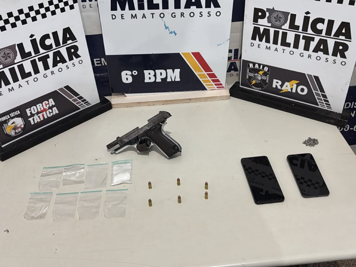 Criminoso é baleado durante perseguição policial e preso com comparsa