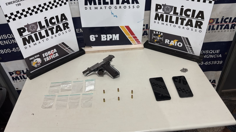 Criminoso é baleado durante perseguição policial e preso com comparsa